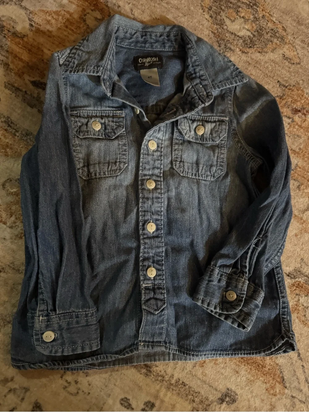OshKosh B'gosh Denim Blue Button-Up Shirt